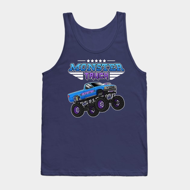 Monster Truck Tank Top by Guyvit